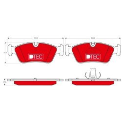 Brake Pad Set TRW GDB1348DTE OE Ref 6 752 482