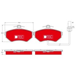 Brake Pad Set TRW GDB1366DTE OE Ref 8E0 698 151 M