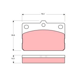 Brake Pad Set TRW GDB138 OE Ref 449112063