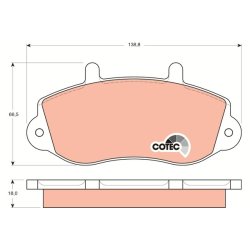 Plaquettes de frein TRW GDB1380 pour VAUXHALL, RENAULT MOVANO, MASTER