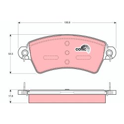 Jeu de plaquettes de frein TRW GDB1385 pour CITROËN, PEUGEOT XSARA, 206, 306 TRW