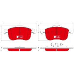 Brake Pad Set TRW GDB1388DTE OE Ref 8634921