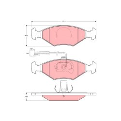 Brake Pad Set TRW GDB1393 OE Ref 9947996