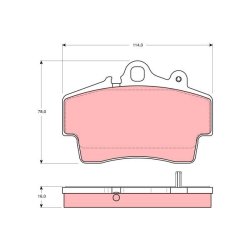 Brake Pad Set TRW GDB1394 OE Ref 986 351 939 13