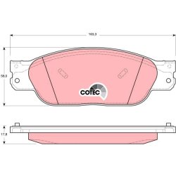 Plaquettes de frein TRW GDB1401 pour FORD, JAGUAR, LINCOLN OE XR812435 TRW