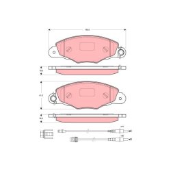 Brake Pad Set TRW GDB1410 OE Ref 4251 84