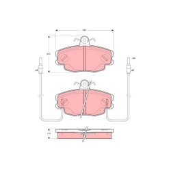 Plaquettes de frein TRW GDB1428 pour CITROËN, RENAULT ZX, ESPACE