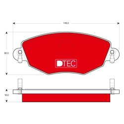Brake Pad Set TRW GDB1434DTE OE Ref 1204843