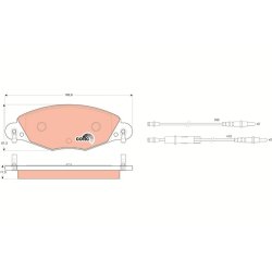 Brake Pad Set TRW GDB1449 OE Ref 4252 49