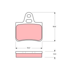 Plaquettes de frein TRW GDB146 pour CITROËN GS OE GX2526803B