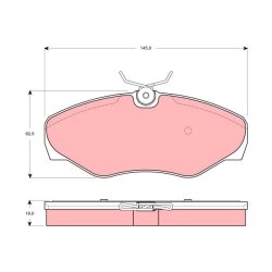 Plaquettes de frein TRW GDB1466 pour RENAULT ESPACE OE 6025371279 TRW