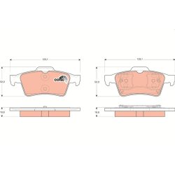 Brake Pad Set TRW GDB1469 OE Ref 2T142M008AA