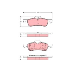 Brake Pad Set TRW GDB1477 OE Ref 34 21 1 503 077