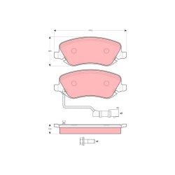 Brake Pad Set TRW GDB1489 OE Ref 77362141