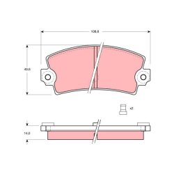 Brake Pad Set TRW GDB149 OE Ref 4250 99