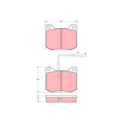 Brake Pad Set TRW GDB151 OE Ref 4250 17