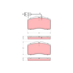 Brake Pad Set TRW GDB1523 OE Ref 4D0 698 151 L