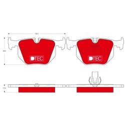 Brake Pad Set TRW GDB1530DTE OE Ref 6 761 250