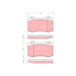 Brake Pad Set TRW GDB1537 OE Ref JLM21282