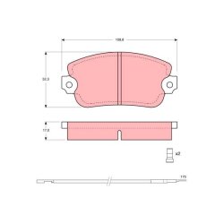 Plaquettes de frein TRW GDB154 pour LANCIA BETA, TREVI OE 0081690279