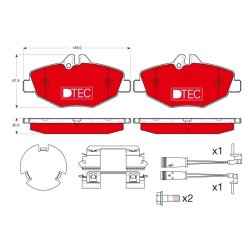 Brake Pad Set TRW GDB1542DTE OE Ref 003 420 99 20