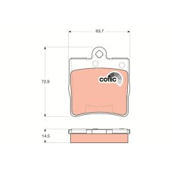 Brake Pad Set TRW GDB1545 OE Ref 05126300AA