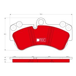 Brake Pad Set TRW GDB1547DTE OE Ref 7L0 698 151 F