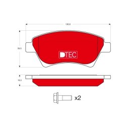Brake Pad Set TRW GDB1552DTE OE Ref 41 06 087 13R
