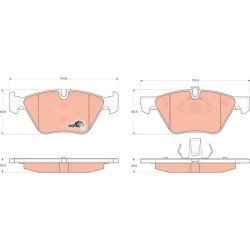 Brake Pad Set TRW GDB1559 OE Ref 6 769 099