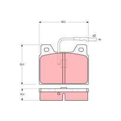 Plaquettes de frein TRW GDB156 pour PEUGEOT, TALBOT OE 425007