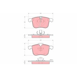 Brake Pad Set TRW GDB1567 OE Ref 1605079