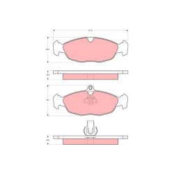 Brake Pad Set TRW GDB1569 OE Ref JLM21220