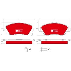 Brake Pad Set TRW GDB1570DTE OE Ref 16 05 092