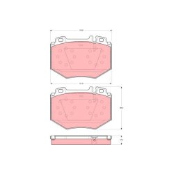 Brake Pad Set TRW GDB1575 OE Ref A 003 420 61 20