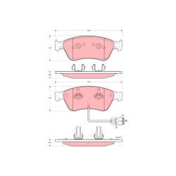Brake Pad Set TRW GDB1598 OE Ref 4D0 698 151 AB
