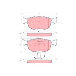 Brake Pad Set TRW GDB1618 OE Ref 7204067