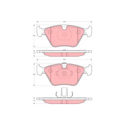 Brake Pad Set TRW GDB1619 OE Ref JLM21222