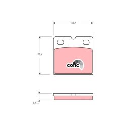 Disc Parking Brake Pad Set TRW GDB1641 OE Ref 420 698 451 A