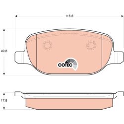 Plaquettes de frein TRW GDB1649 pour ALFA ROMEO, LANCIA OE 77363819 TRW