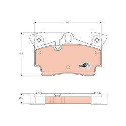 Brake Pad Set TRW GDB1652 OE Ref 955 352 939 50