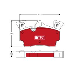 Brake Pad Set TRW GDB1652DTE OE Ref 955 352 939 50