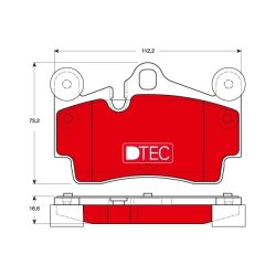 Brake Pad Set TRW GDB1653DTE OE Ref 7L6 698 451 D