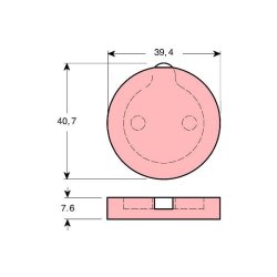 Jeu de plaquettes de frein à disque TRW GDB166 pour CITROEN CX, SM OE 95570824