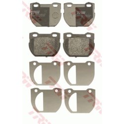 Jeu de plaquettes de frein TRW GDB1666 pour LAND ROVER DEFENDER OE SFP000130 TRW