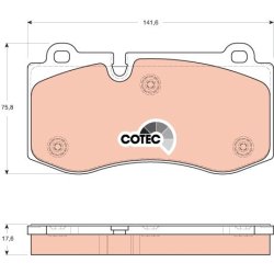 Brake Pad Set TRW GDB1667 OE Ref A 004 420 62 20