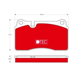 Brake Pad Set TRW GDB1670DTE OE Ref 7L6 698 151 J