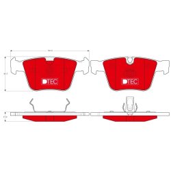 Plaquettes de frein TRW GDB1675DTE pour Mercedes Classe M, Classe R et Classe S