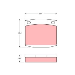 Plaquettes de frein TRW GDB169 pour NISSAN OE 41060-U6728