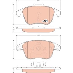 Brake Pad Set TRW GDB1691 OE Ref 4253 97