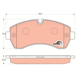 Plaquettes de frein TRW GDB1696 pour MERCEDES, VW SPRINTER, CRAFTER TRW